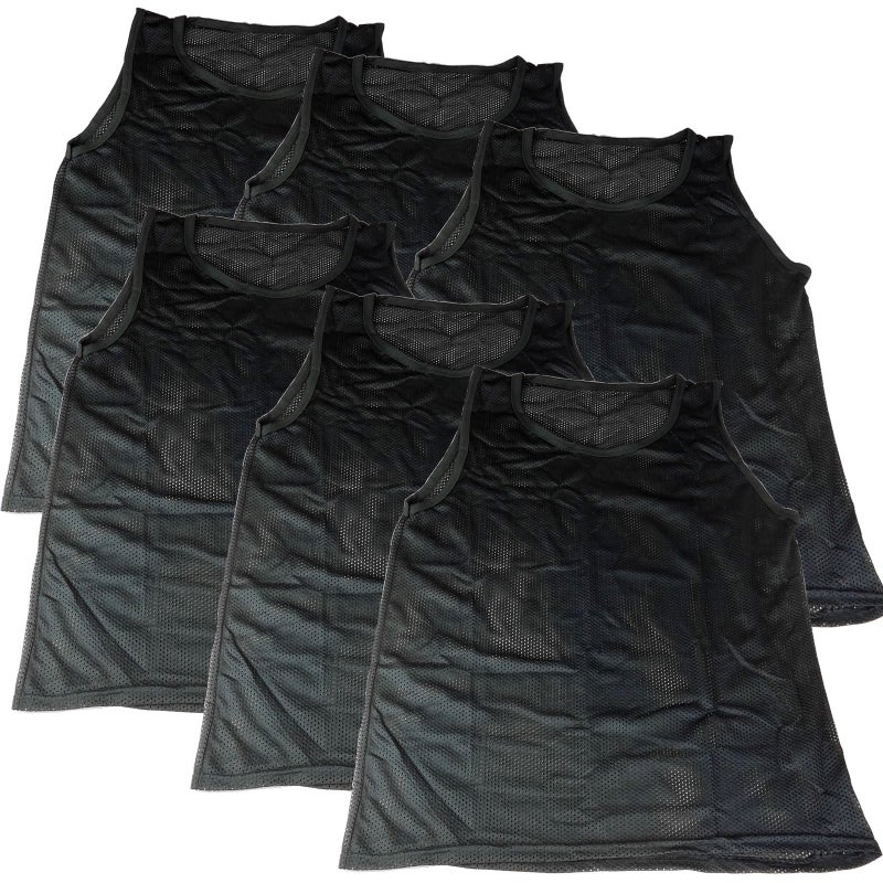 BlueDot Trading Youth Sports Pinnie Nylon Mesh Scrimmage Training Vest for team practice for childrenâ€™s sports soccer, football, basketball, Lacrosse, 6 Red + 6 Black - Image 5